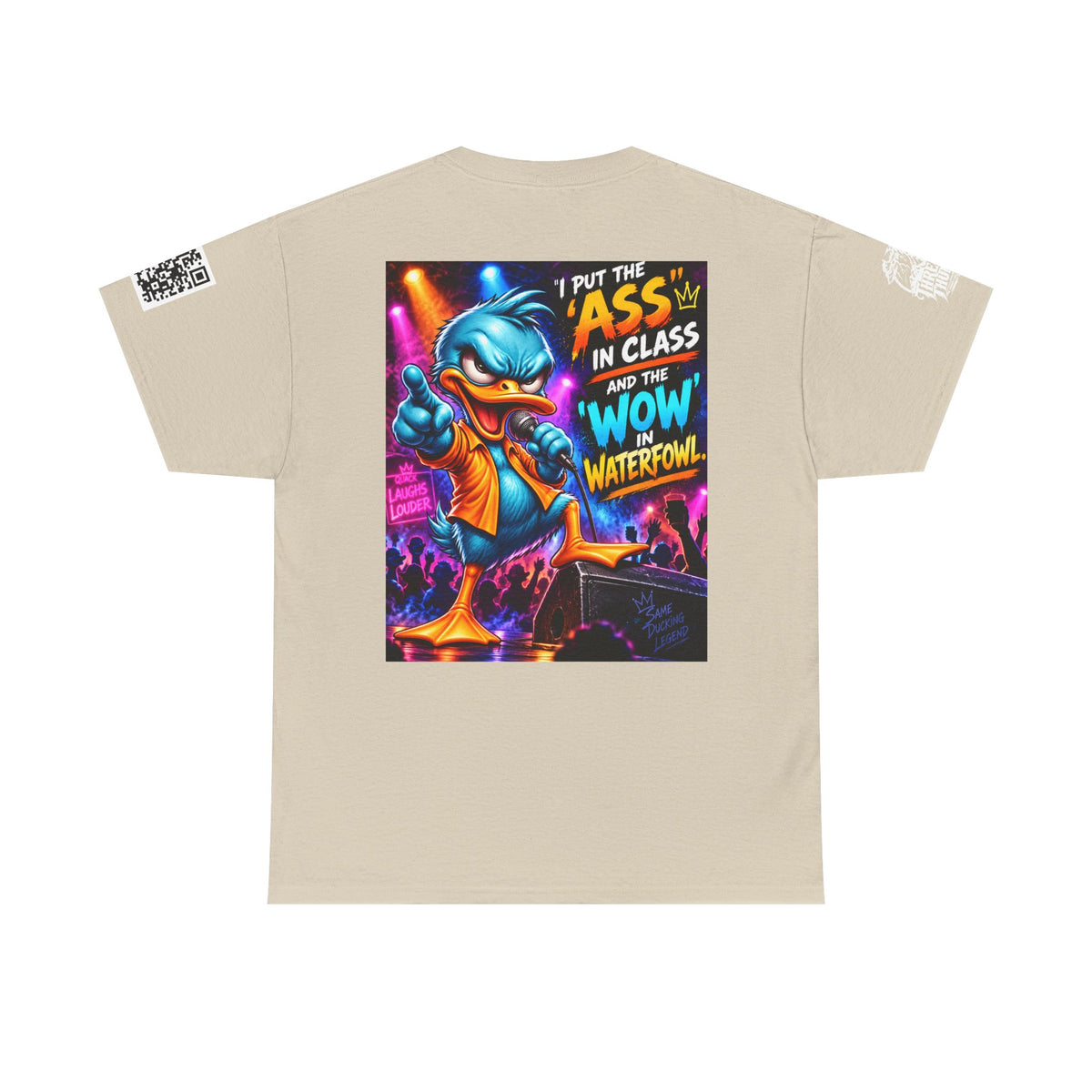 I Put the Ass in Class and the Wow in Waterfowl Back Graphic Tee