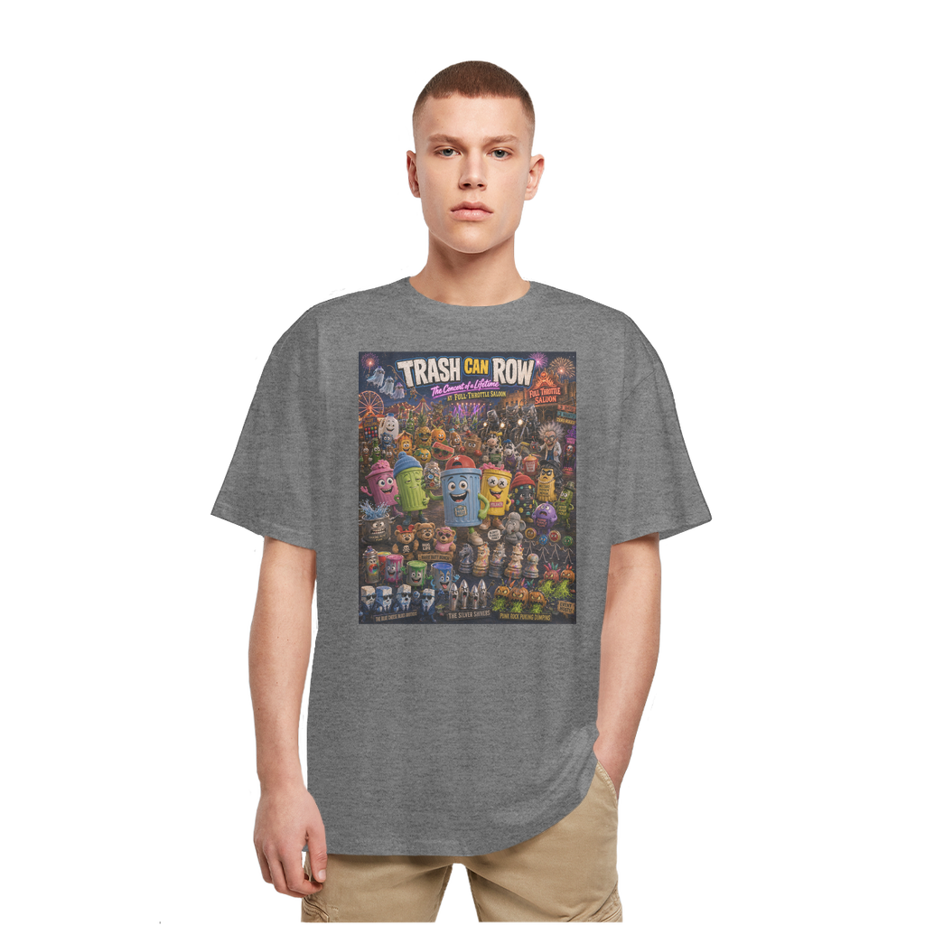 Trash Can Row CONCERT FOR A LIFETIME Heavy Oversized T-Shirt