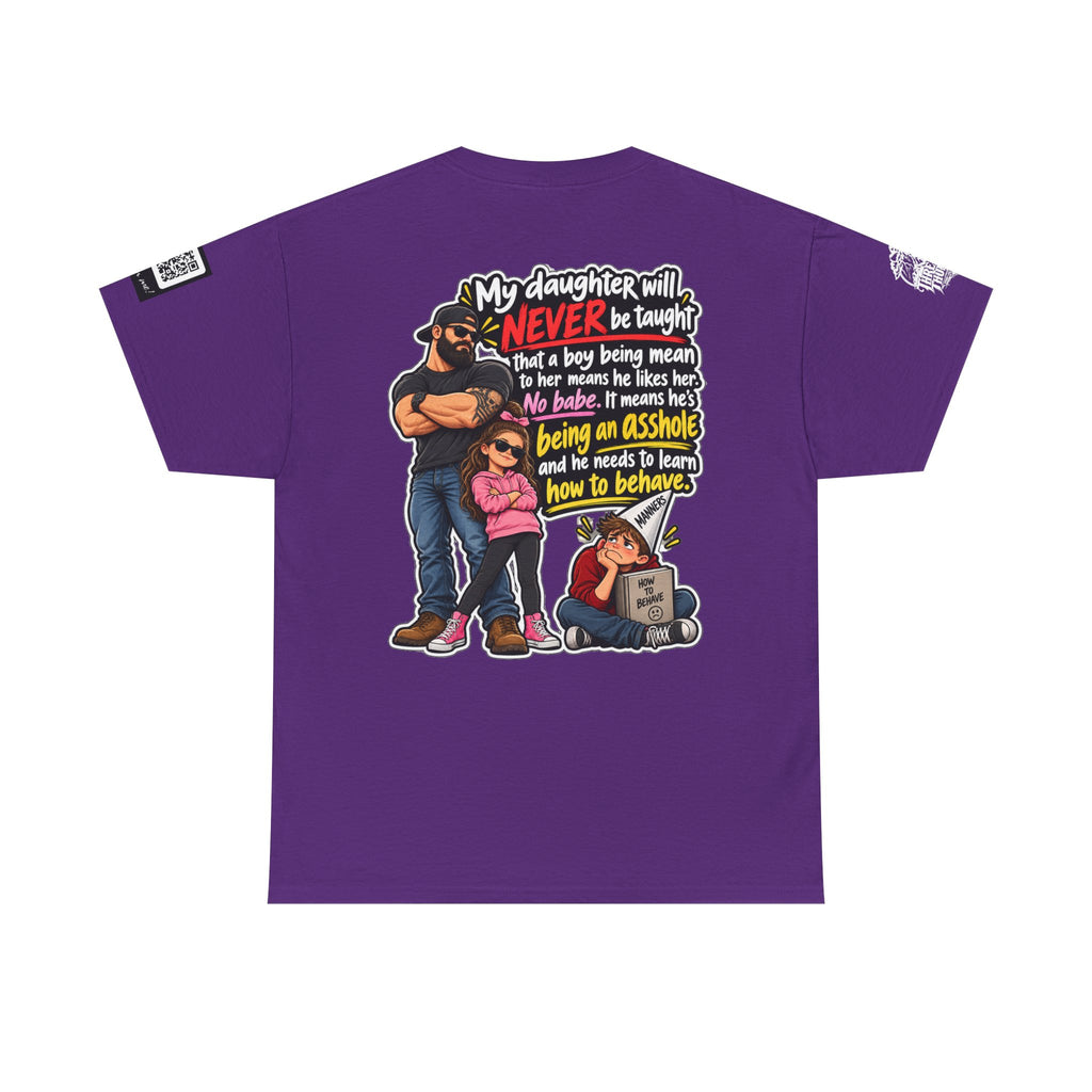 My Daughter Won’t Learn That Mean Boys Like Her Back Graphic Tee