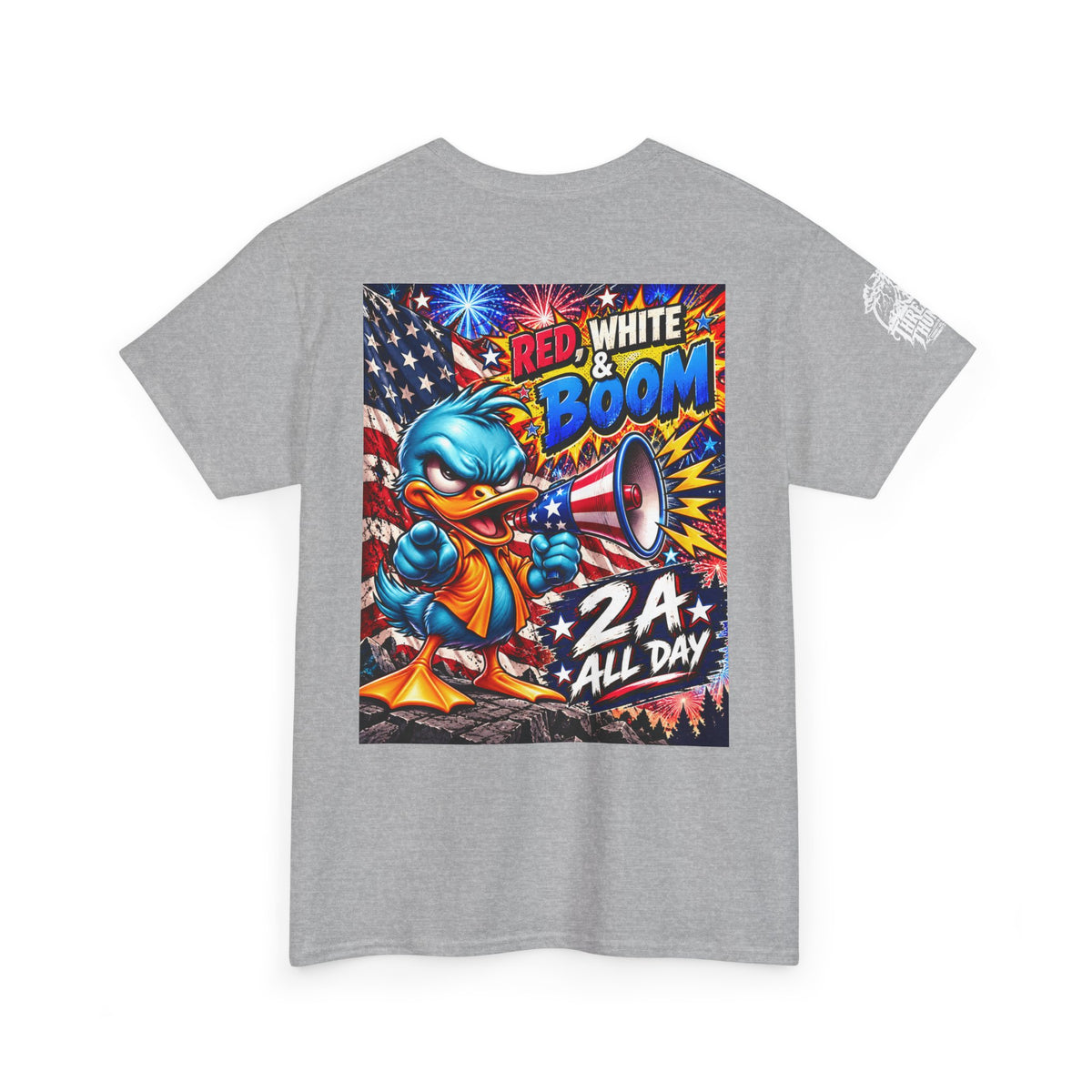 Red, White & Boom Patriotic Duck Back Graphic Tee