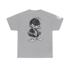 Monochrome Rebel Duck Character Back Graphic Tee