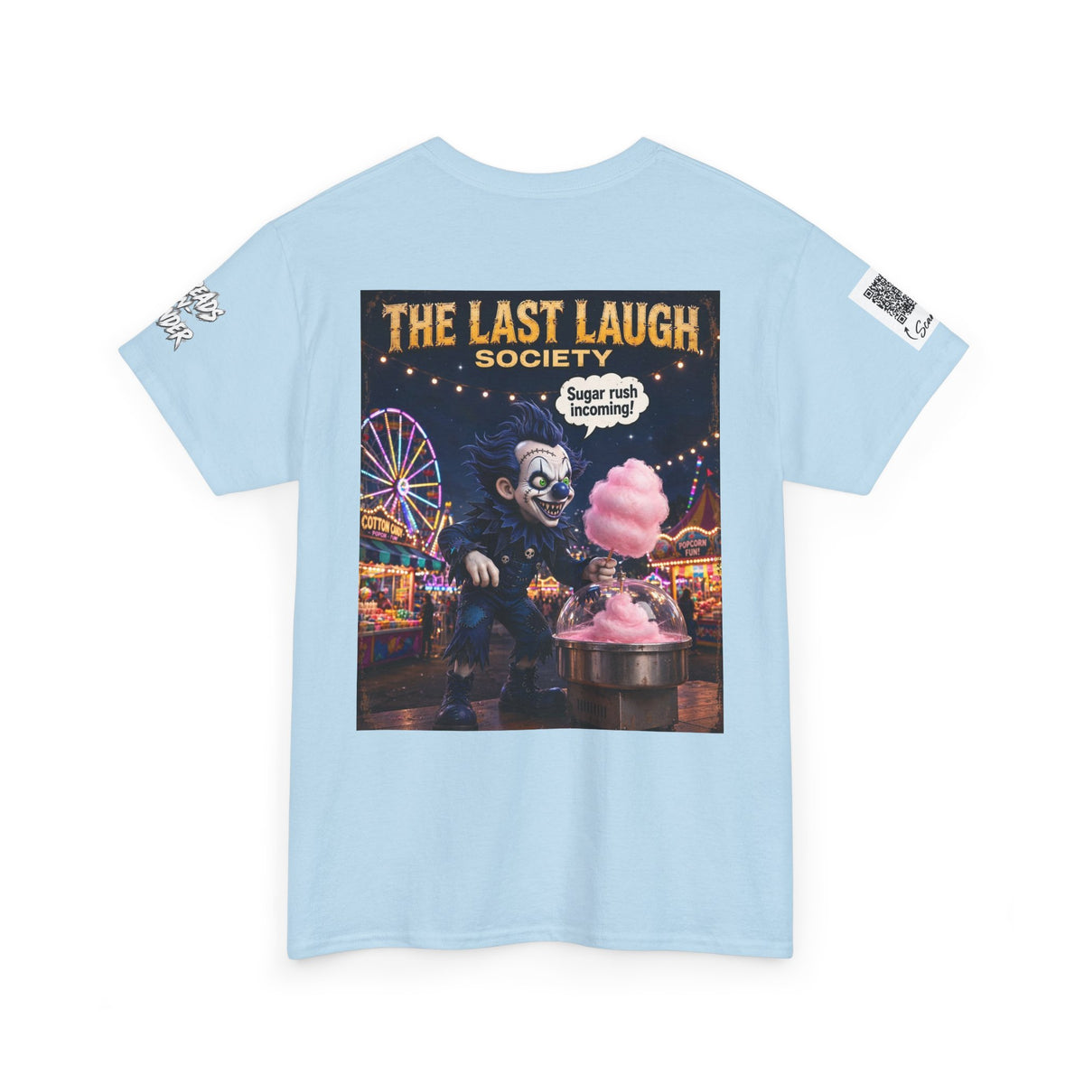The Last Laugh Society Tee #110 — Carnival Clown Horror Graphic T-Shirt
