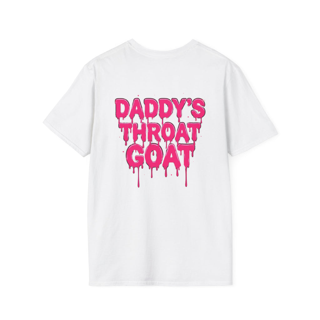 Graphic Tee — "Daddy's Throat" Drip Lettering Shirt
