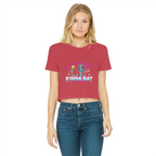 AOP Classic Women's Cropped Raw Edge T-Shirt