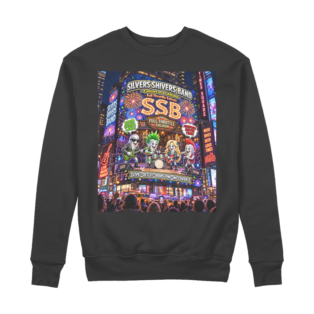 The Silver Shivers Band 100% Organic Cotton Sweatshirt