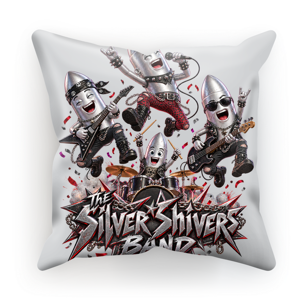 The Silver Shivers Band Sublimation Cushion Cover
