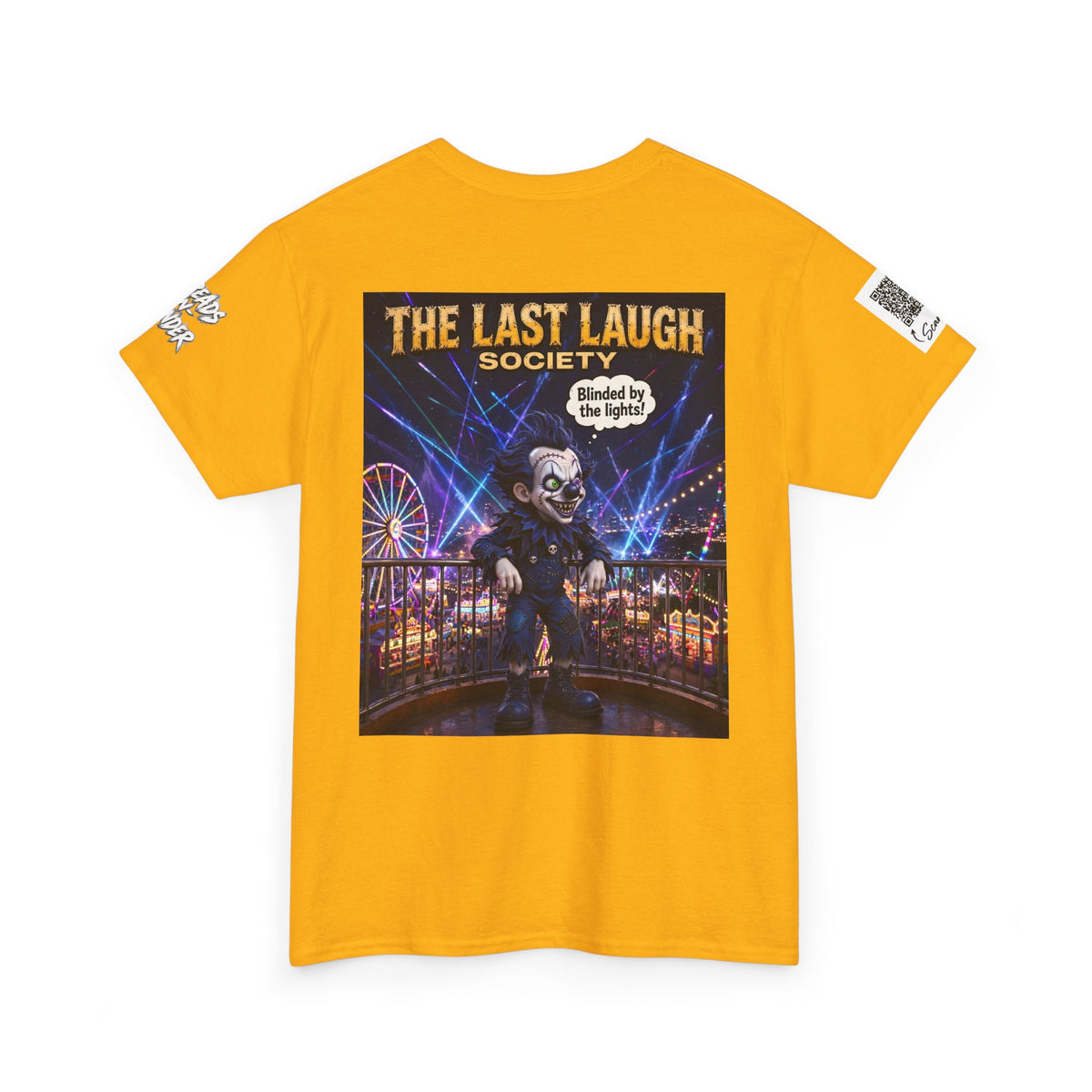 The Last Laugh Society Tee #118 — Carnival Clown Horror Graphic T-Shirt