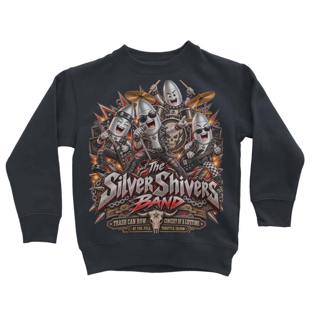 The Silver Shivers Band Classic Kids Sweatshirt