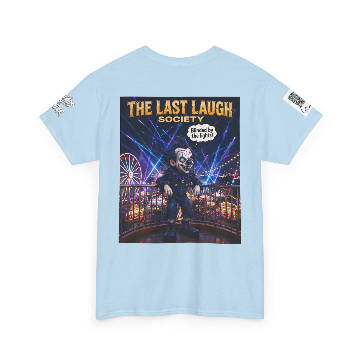 The Last Laugh Society Tee #118 — Carnival Clown Horror Graphic T-Shirt