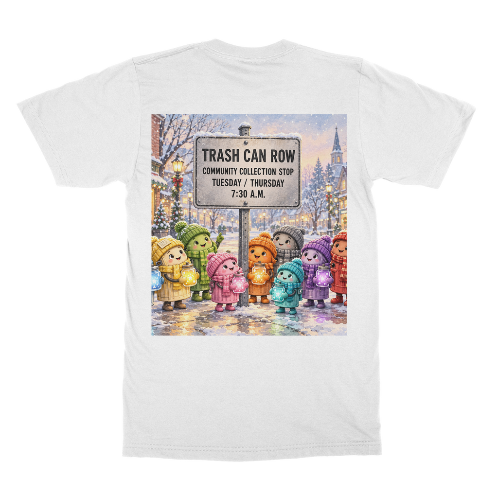 Trash Can Row – Classic Adult T-Shirt