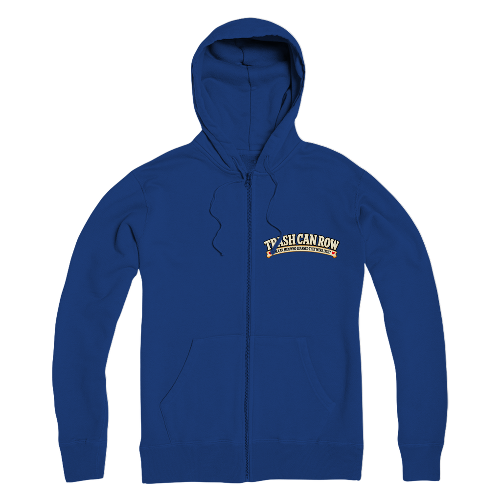 Trash Can Row – Premium Adult Zip Hoodie