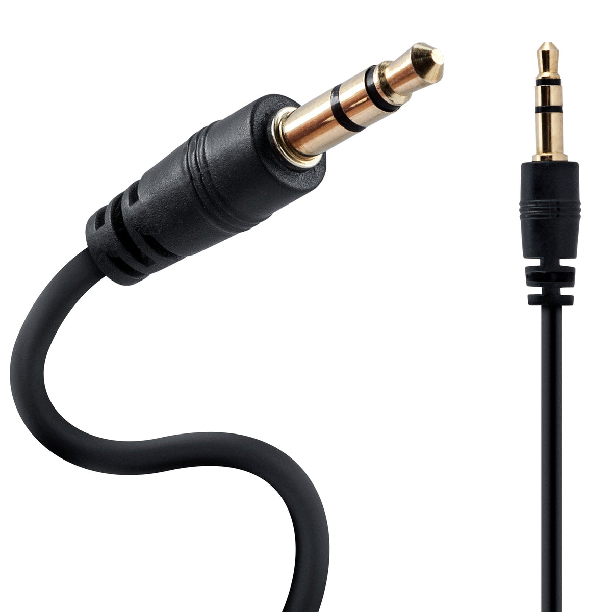 HyperGear 3.5mm Stereo AUX Cable 2ft Black (14029-HYP)
