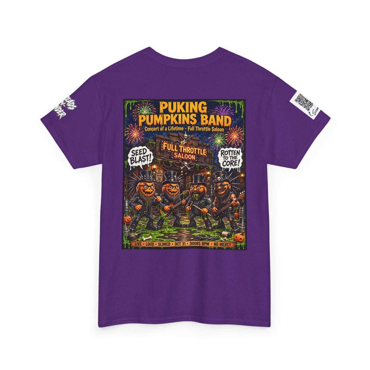The Puking Pumpkins Band #6 — Concert of Life - Horror Graphic T-Shirt