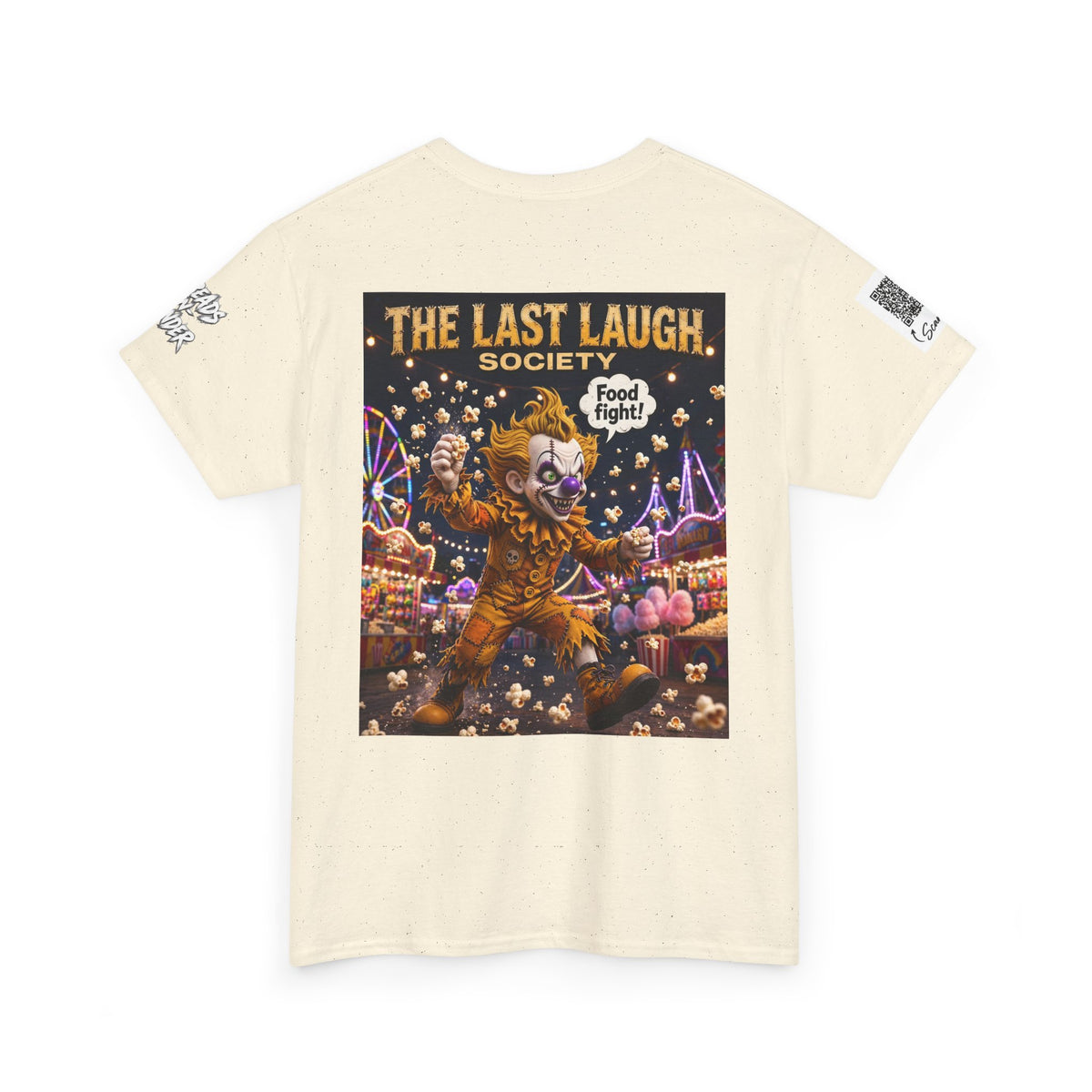 The Last Laugh Society Tee #158 — Carnival Clown Horror Graphic T-Shirt