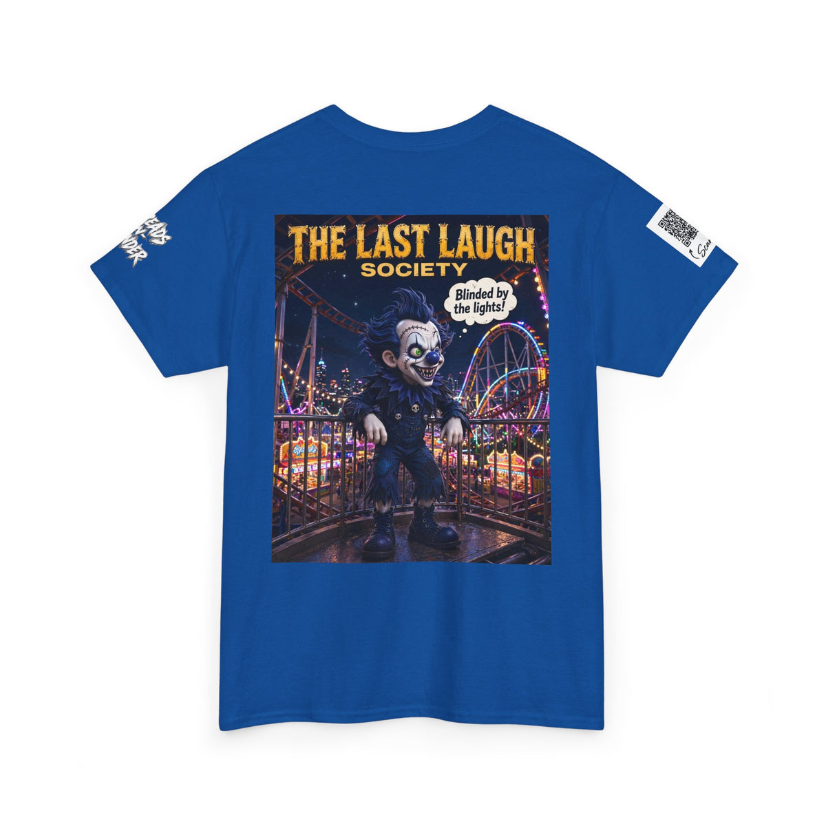 The Last Laugh Society Tee #106 — Carnival Clown Horror Graphic T-Shirt