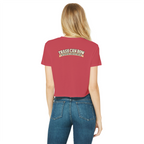 Trash Can Row – Classic Women's Cropped Raw Edge T-Shirt