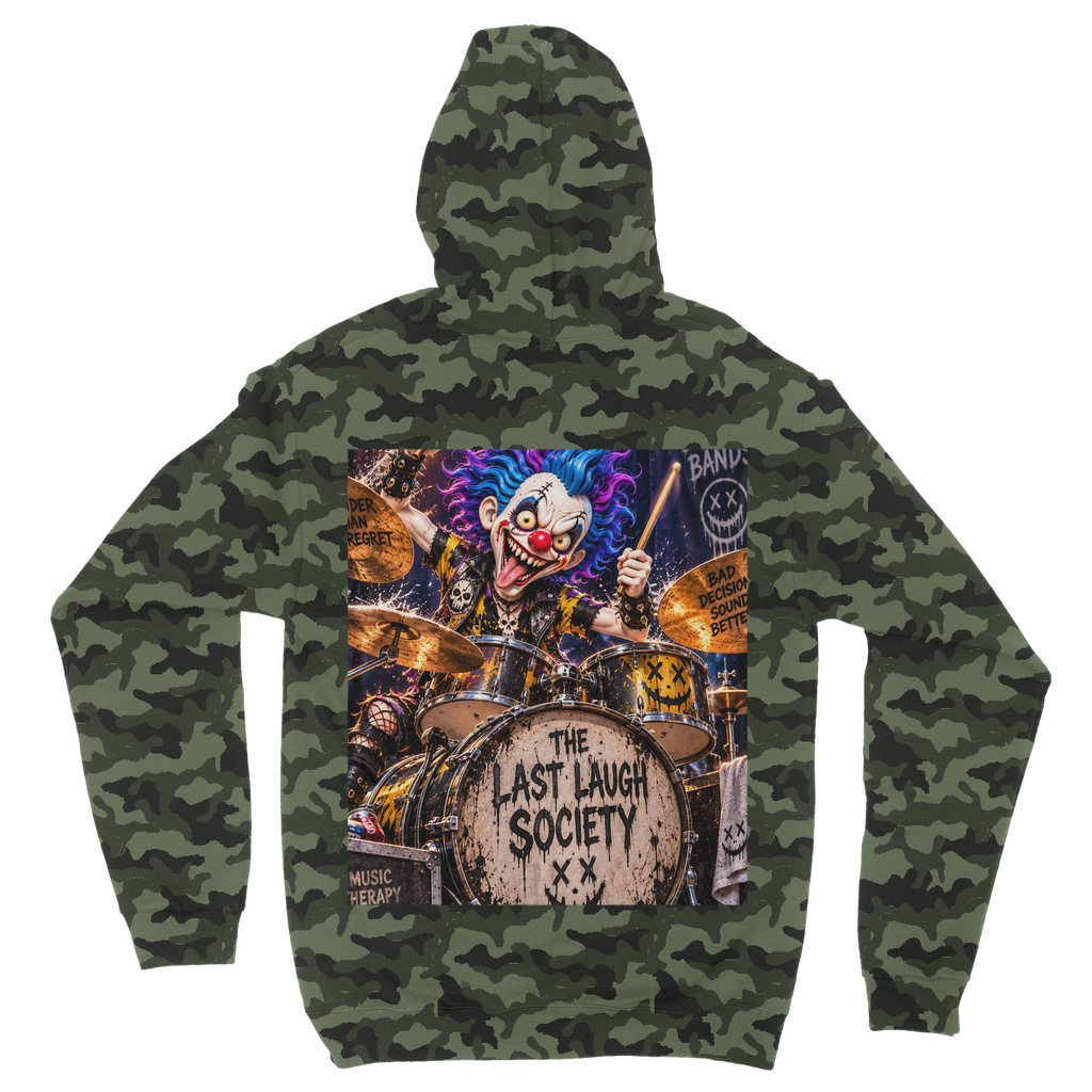The Last Laugh Society Camouflage Adult Hoodie