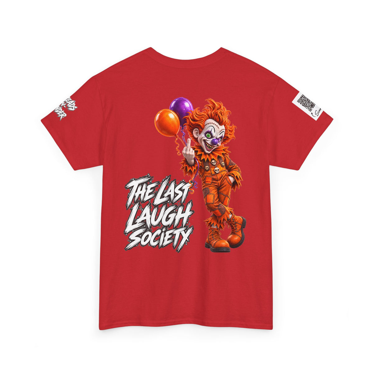 The Last Laugh Society Tee #127 — Carnival Clown Horror Graphic T-Shirt
