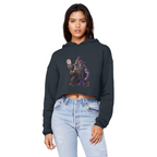 angry can man Cropped Raw Edge Boyfriend Hoodie