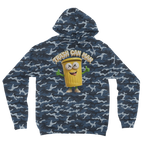 TRASH CAN MAN Camouflage Adult Hoodie