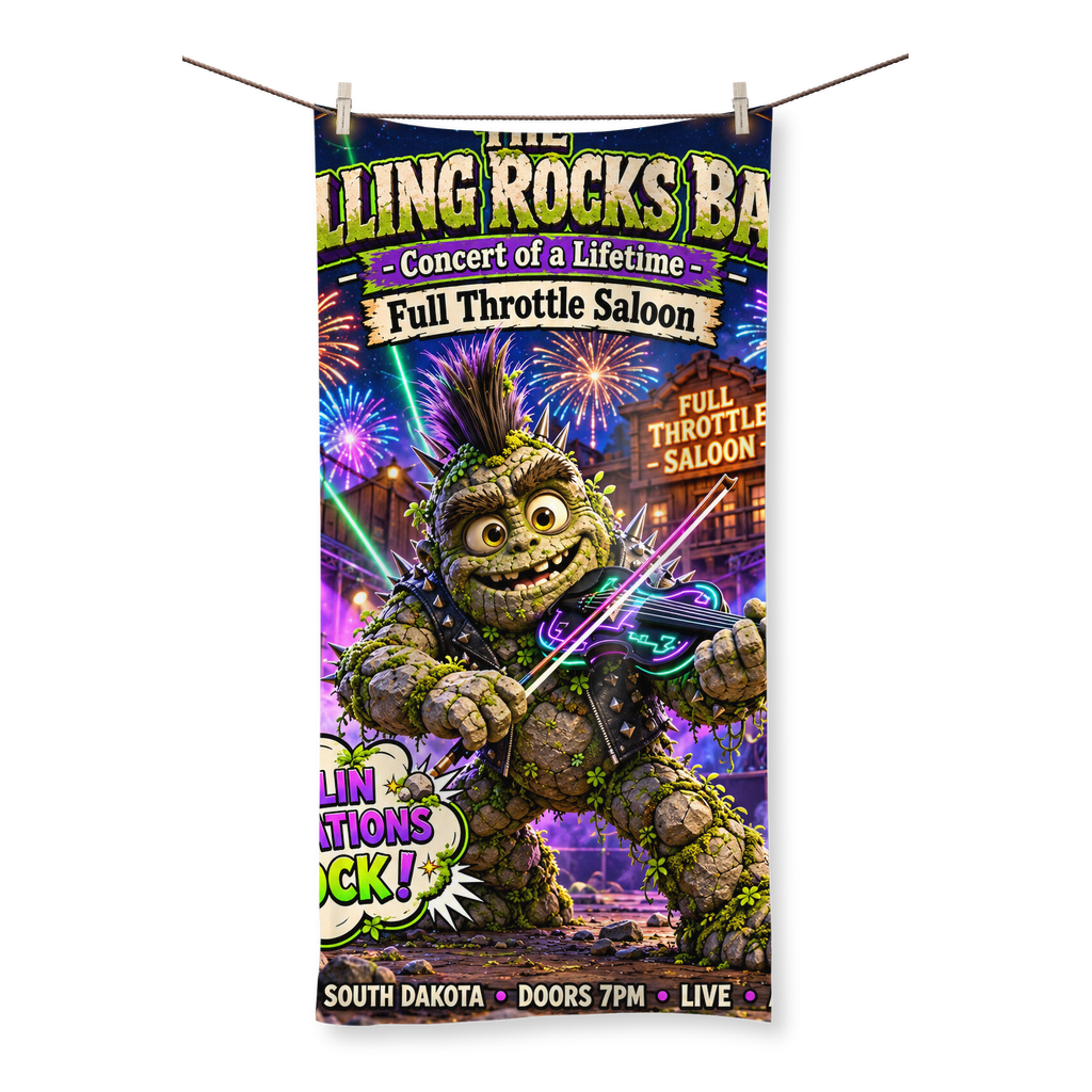 Falling Rocks COllection Sublimation All Over Towel