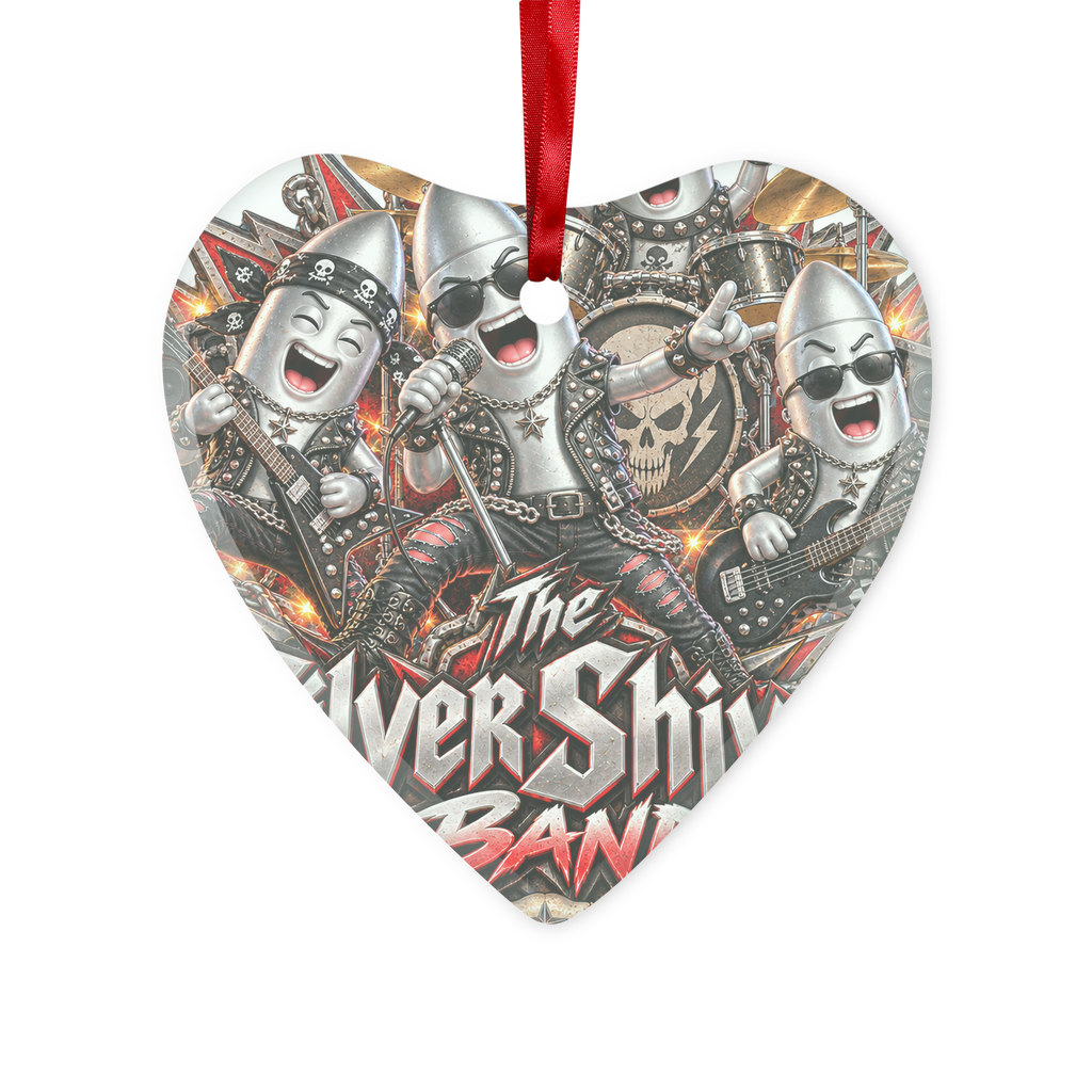 The Silver Shivers Band Glass Hanging Ornament