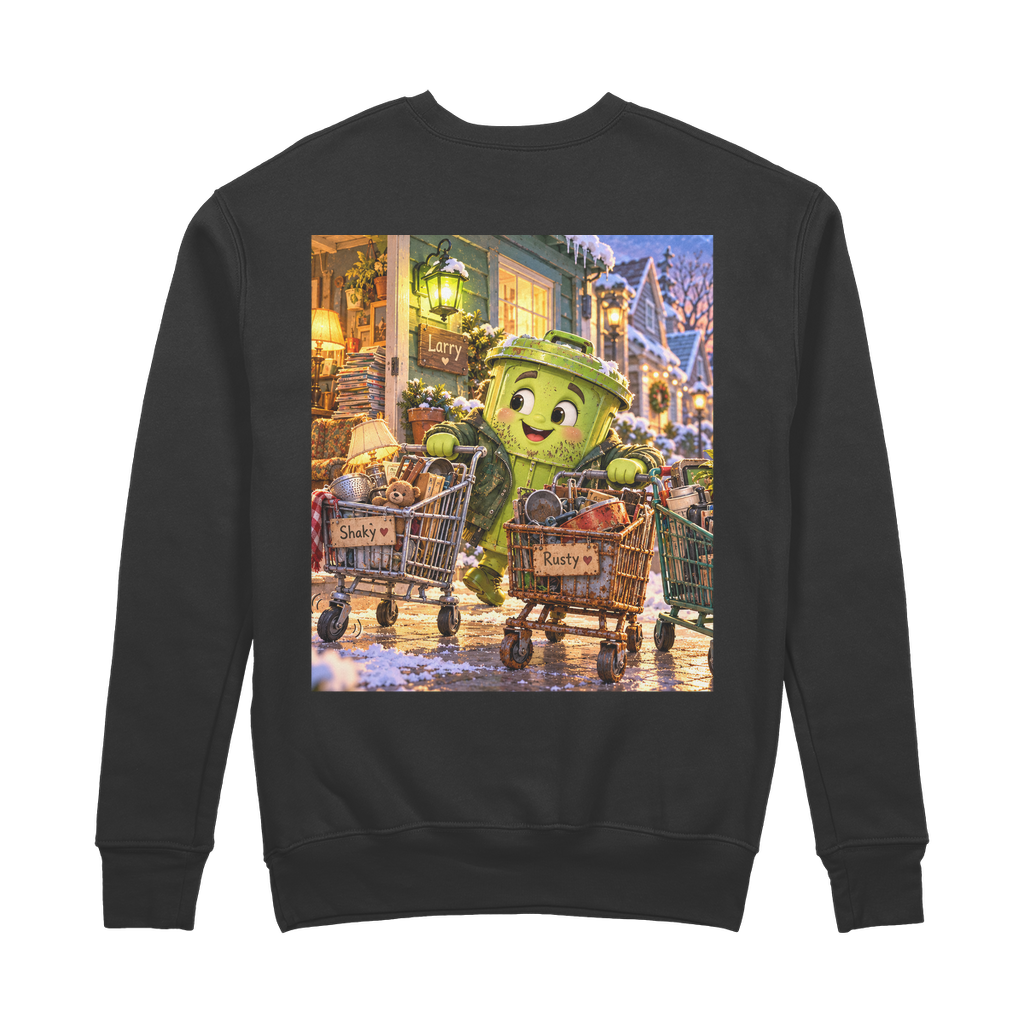 Trash Can Row – 100% Organic Cotton Sweatshirt