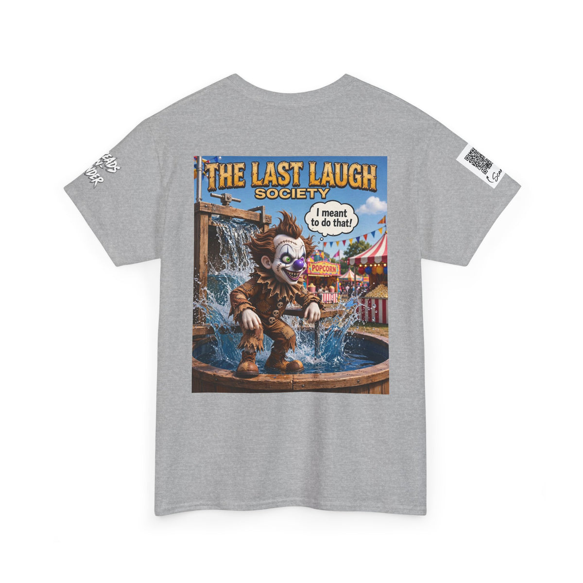 The Last Laugh Society Tee #113 — Carnival Clown Horror Graphic T-Shirt
