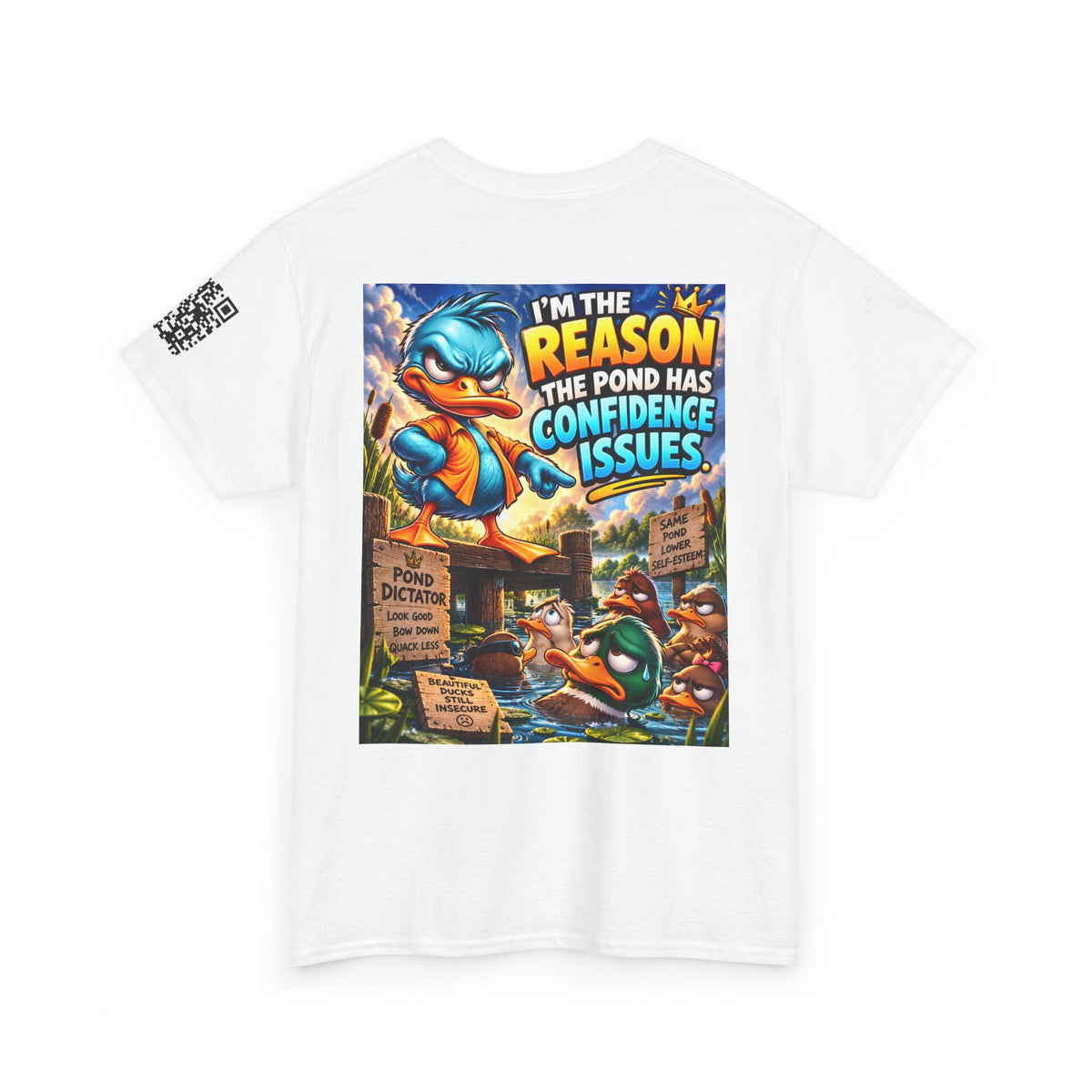 The Reason the Pond Has Confidence Issues Back Graphic Tee