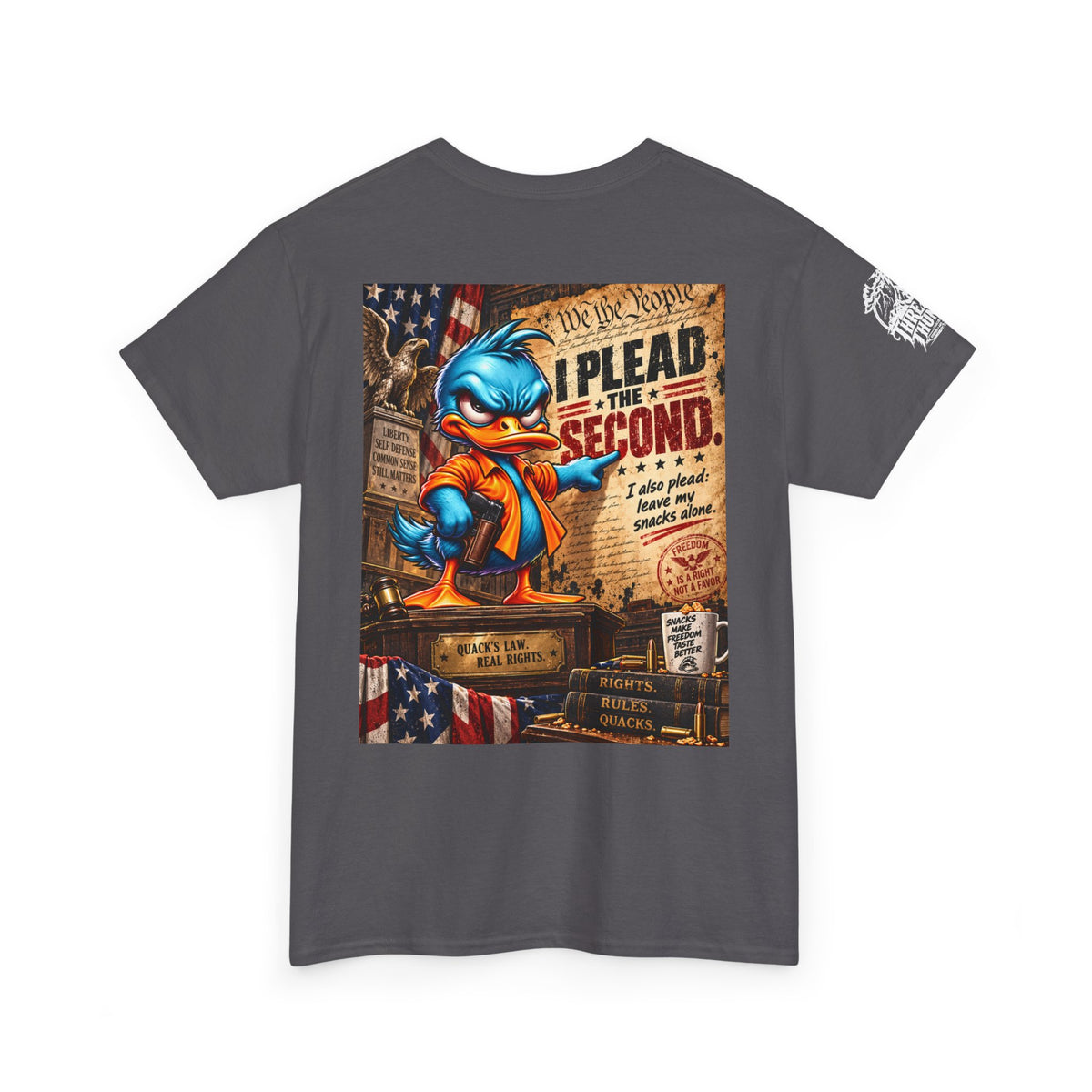 I Plead the Second — Leave My Snacks Alone Back Graphic Tee