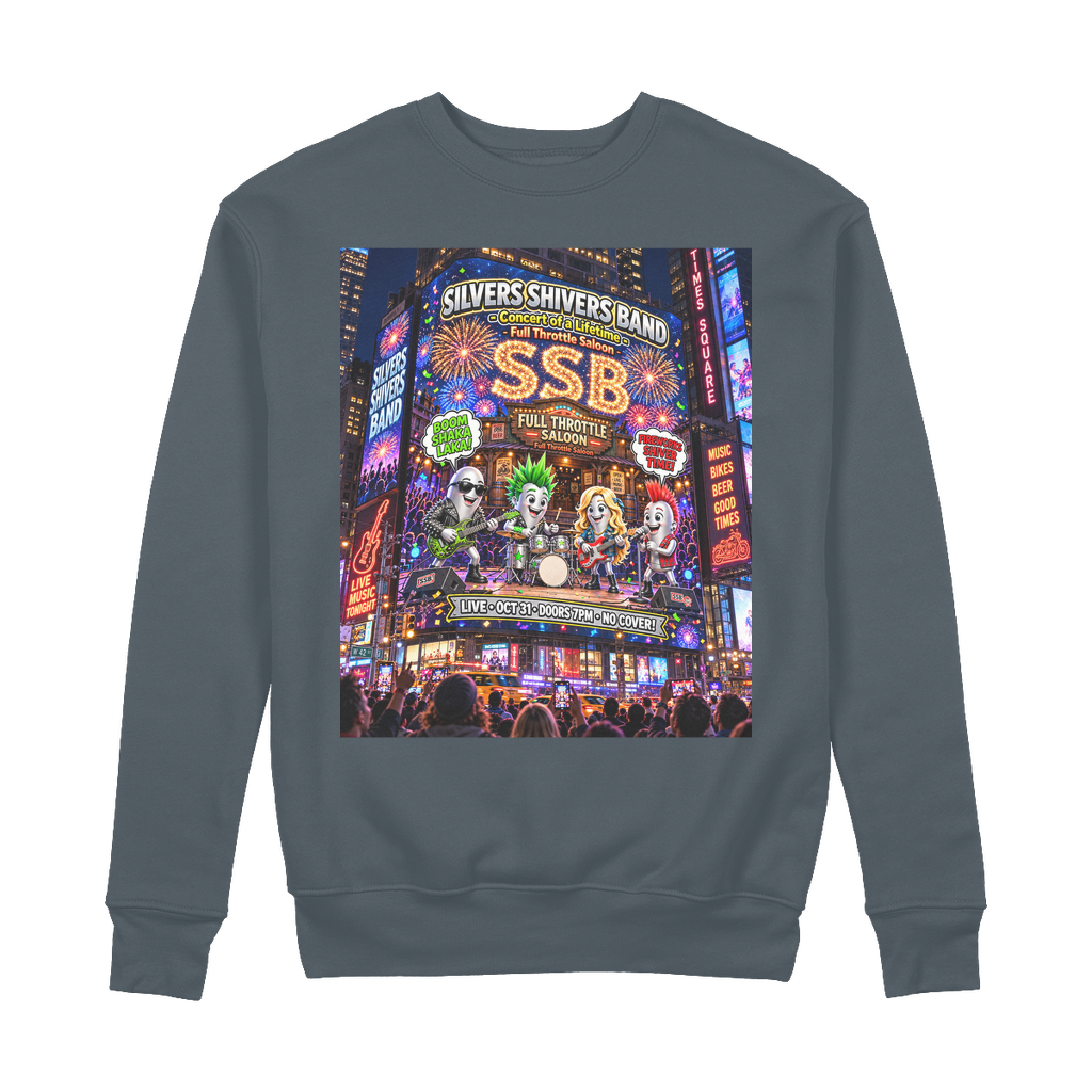 The Silver Shivers Band 100% Organic Cotton Sweatshirt
