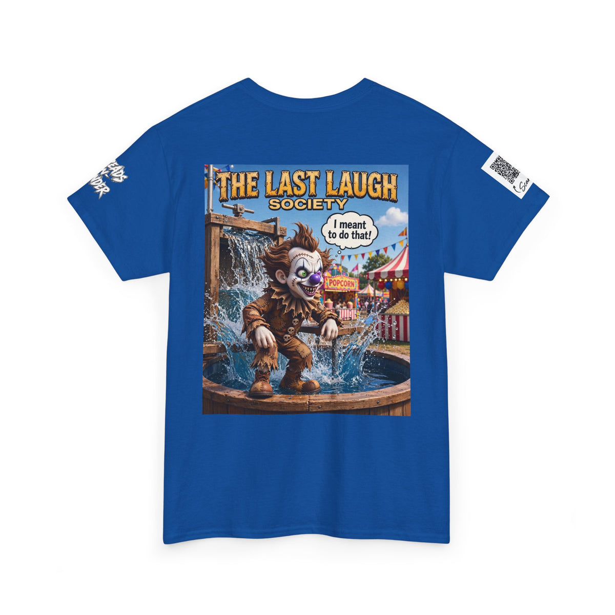 The Last Laugh Society Tee #113 — Carnival Clown Horror Graphic T-Shirt