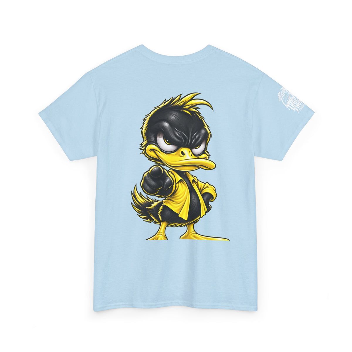 Yellow Rebel Duck Character Back Graphic Tee