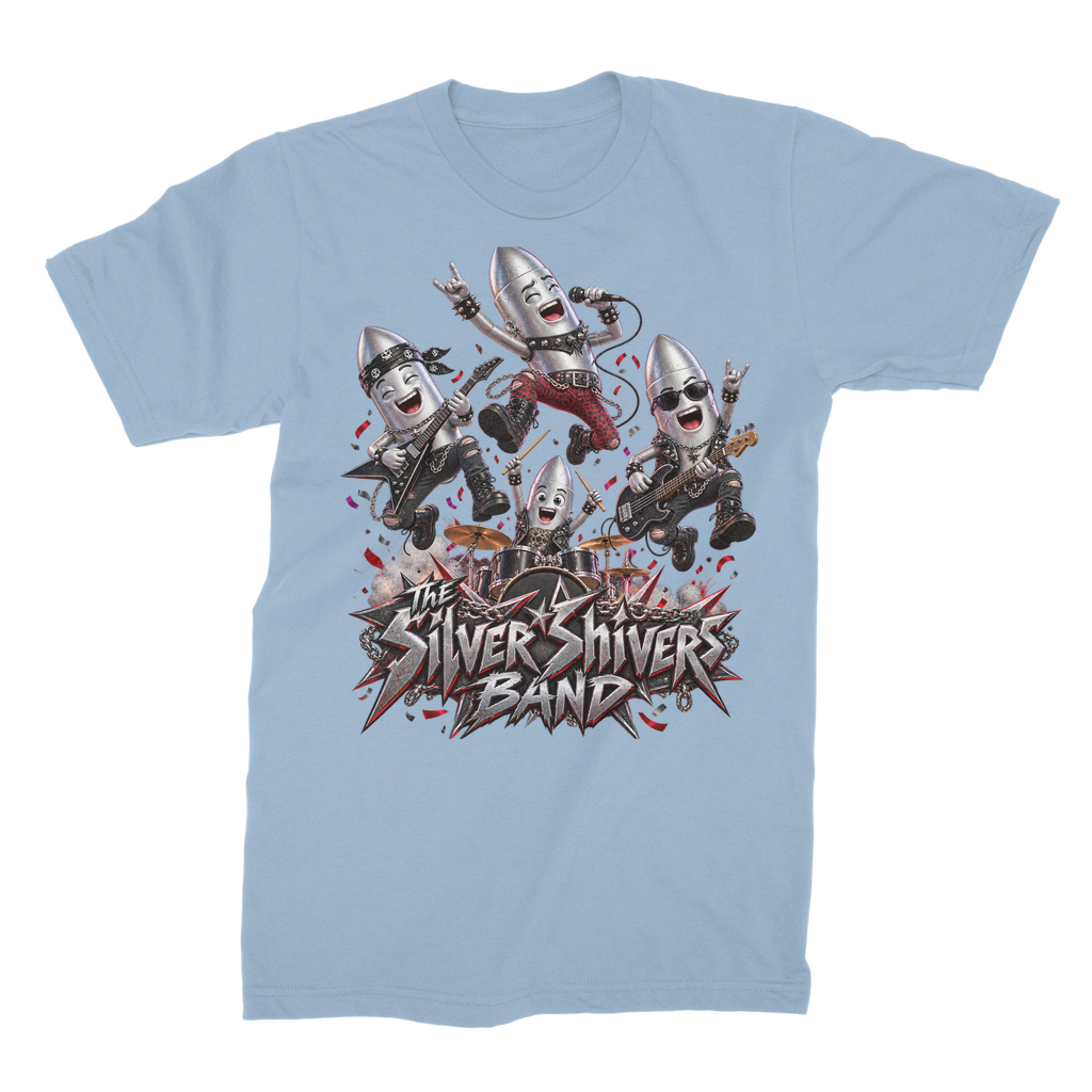 The Silver Shivers Band Unisex Heavy Cotton T-Shirt