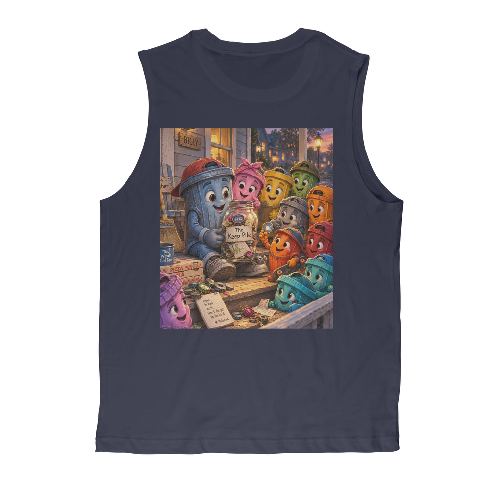 Trash Can Row – Premium Adult Muscle Top