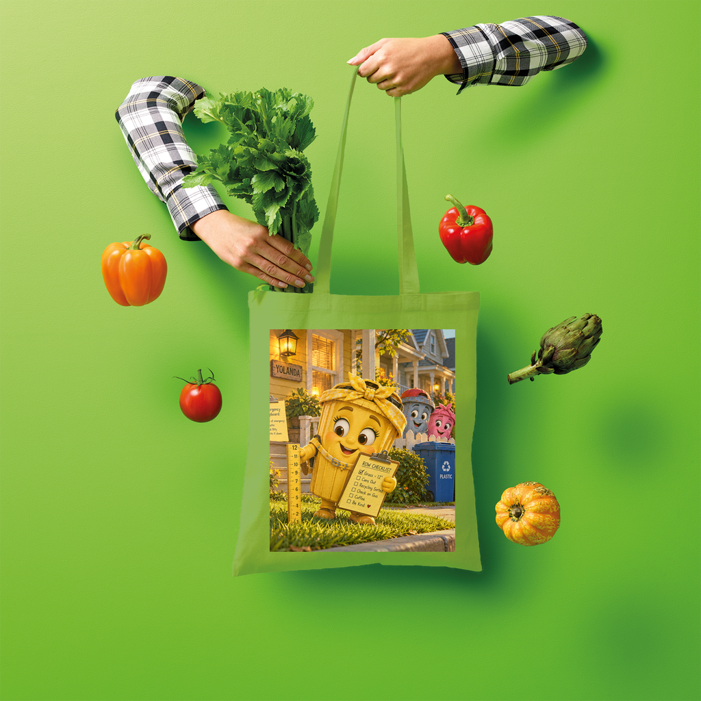 Trash Can Row Shopper Tote Bag