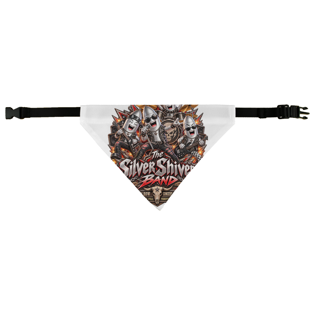 The Silver Shivers Band Pet Bandana
