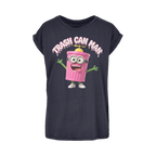 TRASH CAN MAN Women's Extended Shoulder T-Shirt XS-5XL