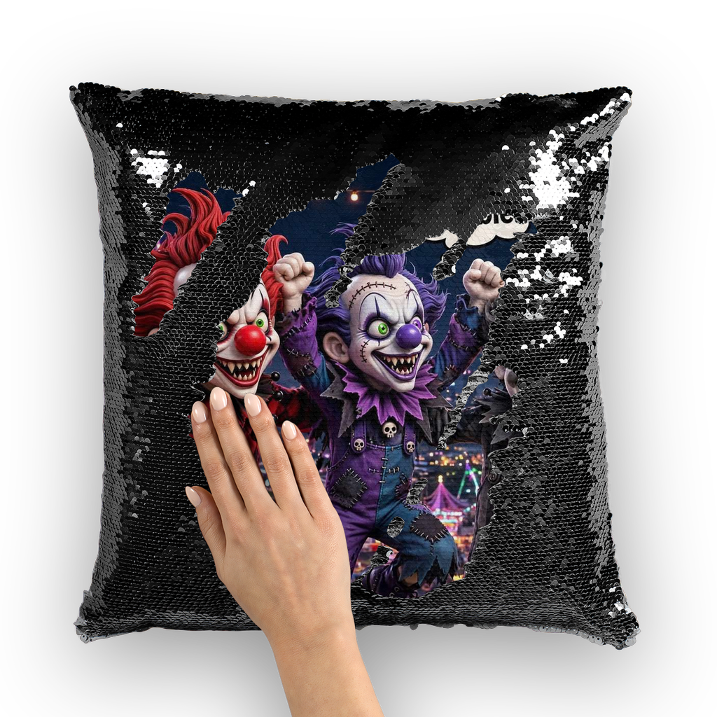 The Last Laugh Society Sequin Cushion Cover