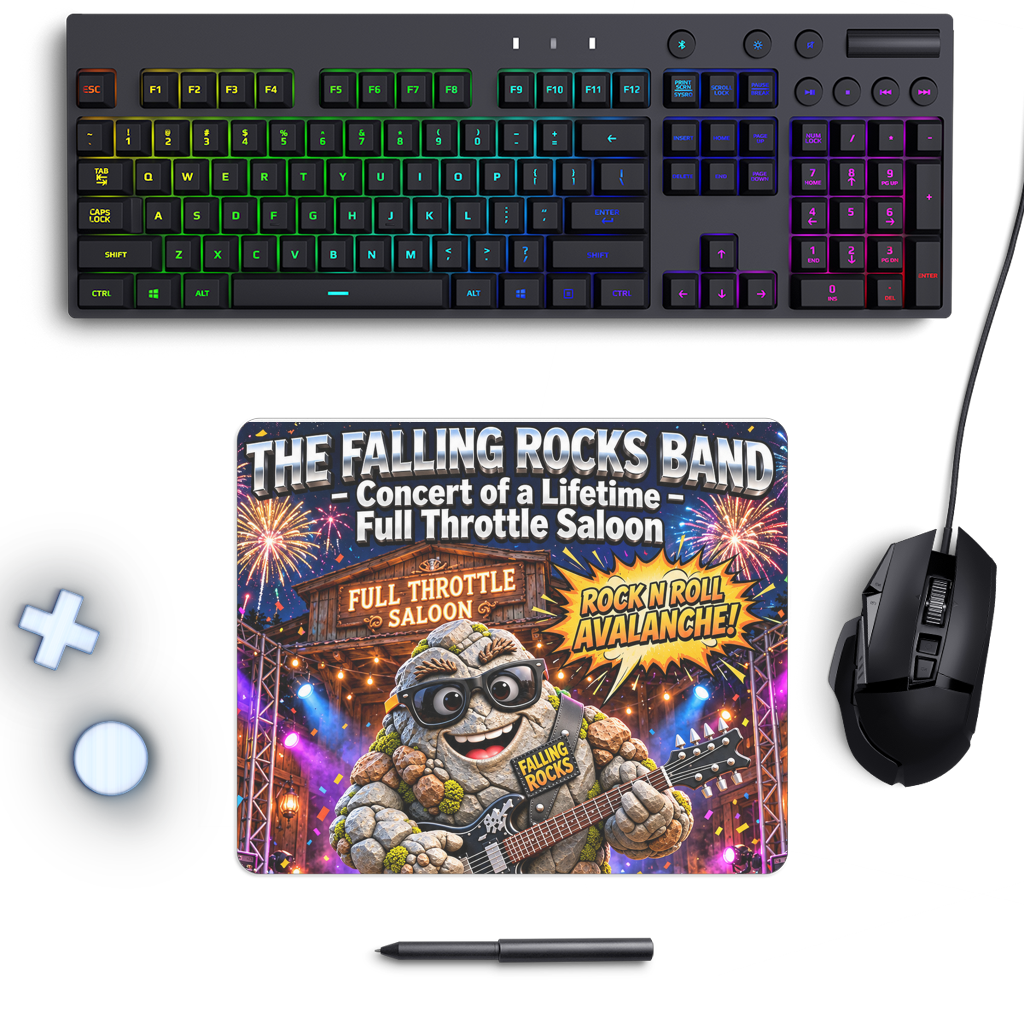 Falling Rocks COllection Mouse Pad