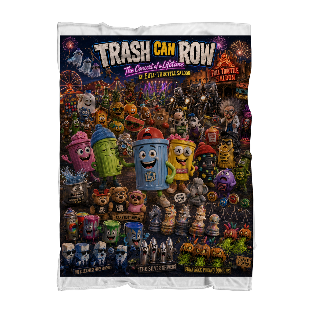 Trash Can Row: Concert for a Lifetime – Premium Sublimation Adult Blanket