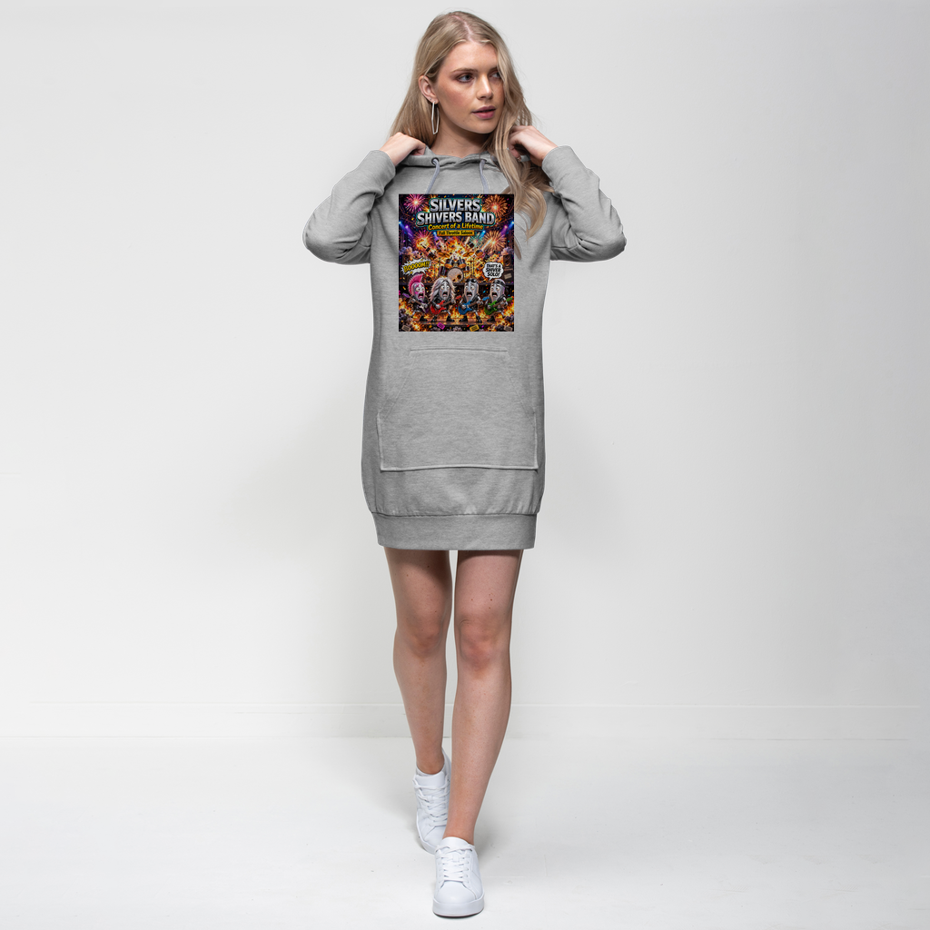 The Silver Shivers Band Premium Adult Hoodie Dress
