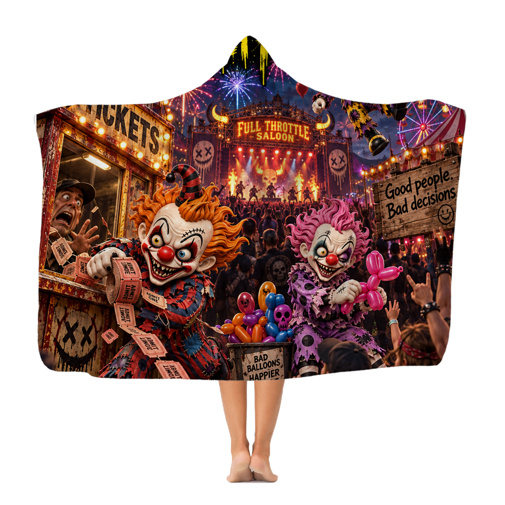 The Last Laugh Society Classic Adult Hooded Blanket