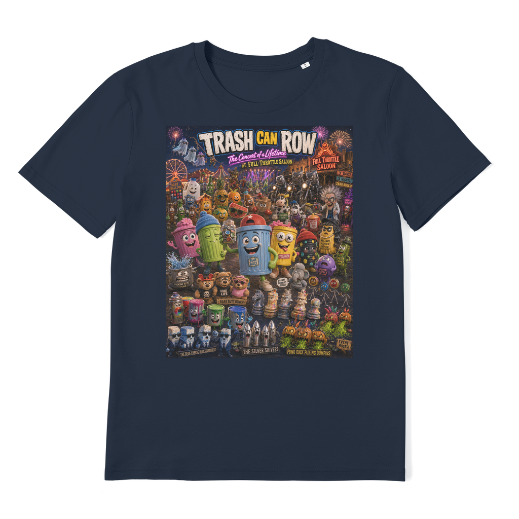 Trash Can Row CONCERT FOR A LIFETIME Premium Organic Adult T-Shirt