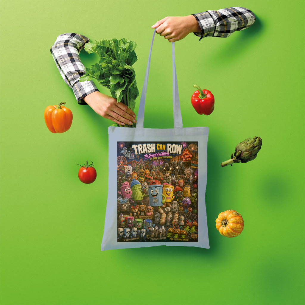Trash Can Row CONCERT FOR A LIFETIME Shopper Tote Bag