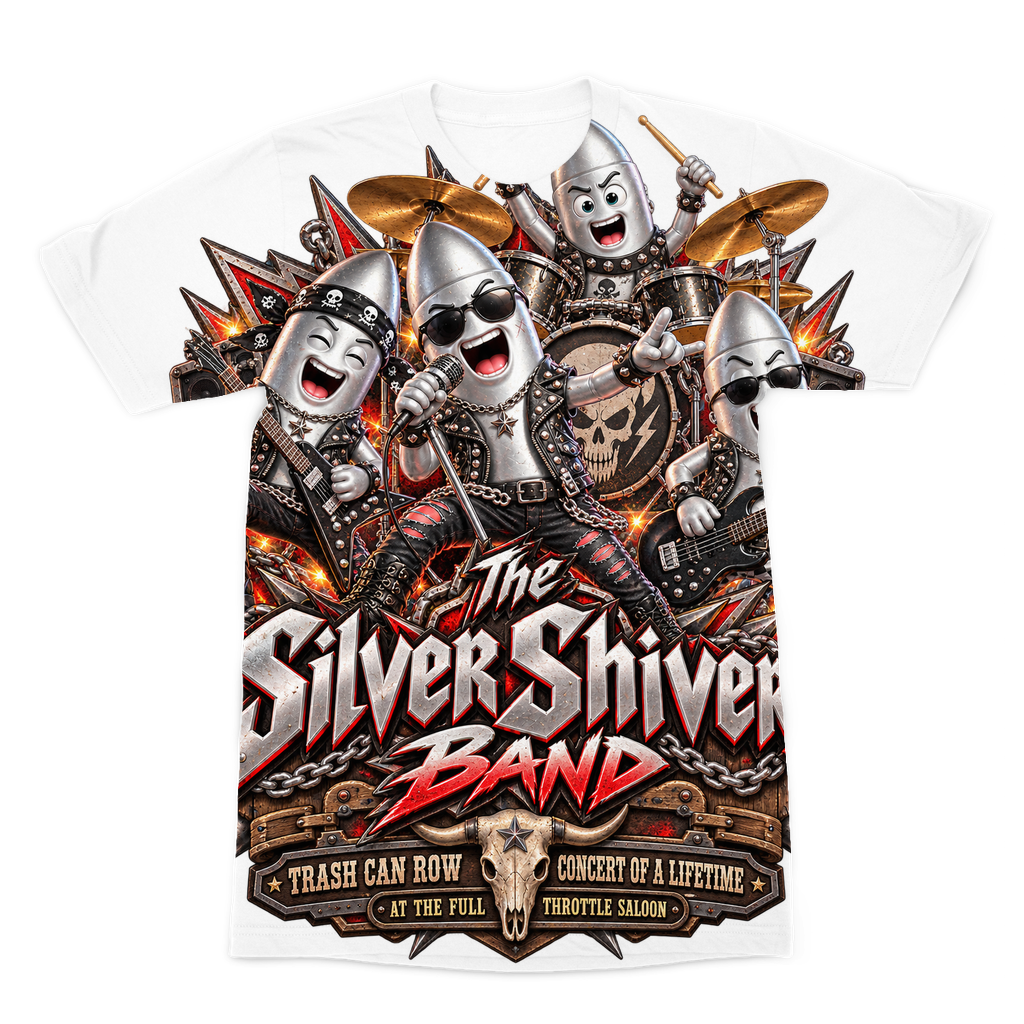 The Silver Shivers Band Premium Sublimation Adult T-Shirt