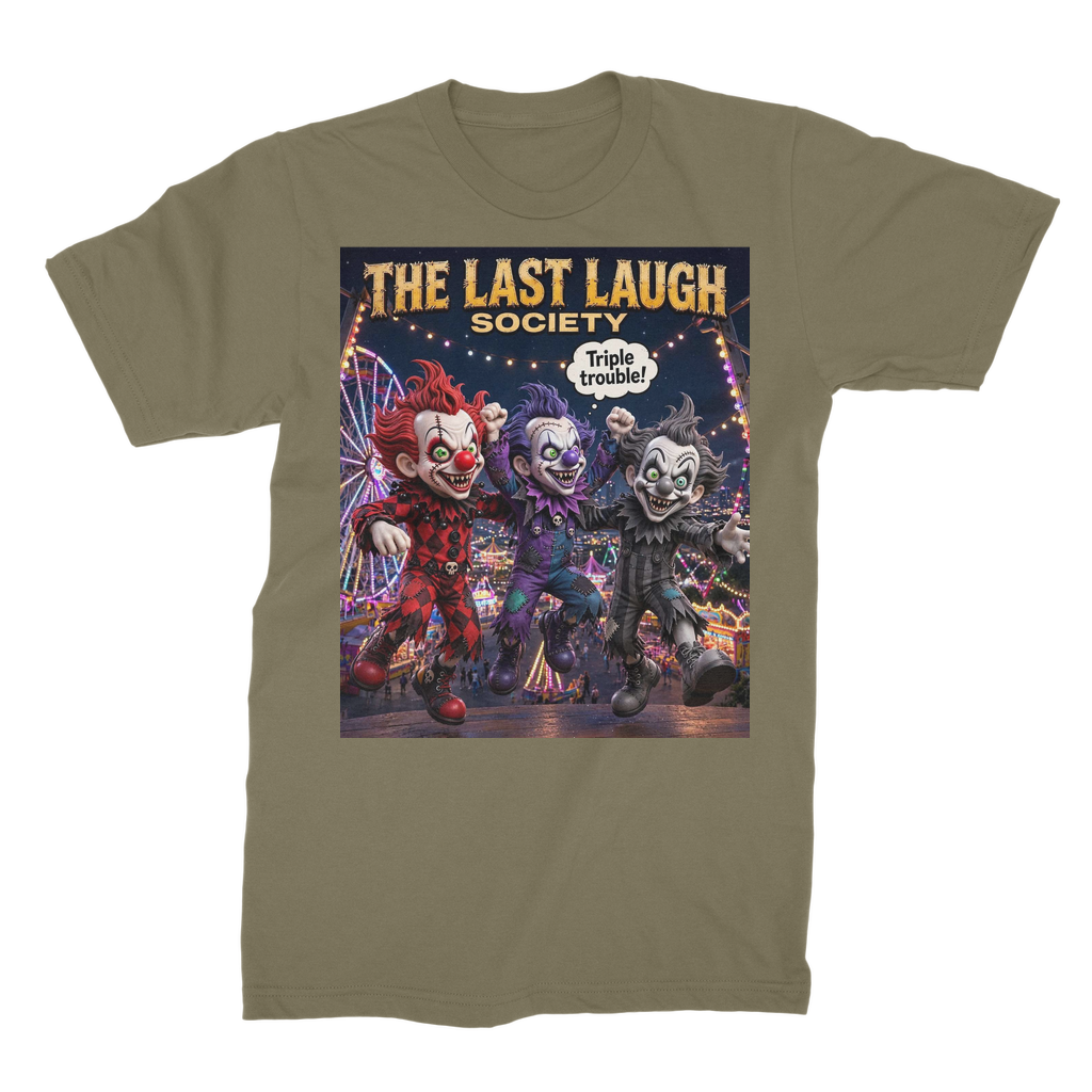The Last Laugh Society Premium Jersey Adult T-Shirt