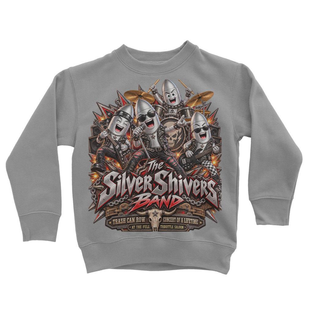 The Silver Shivers Band Classic Kids Sweatshirt