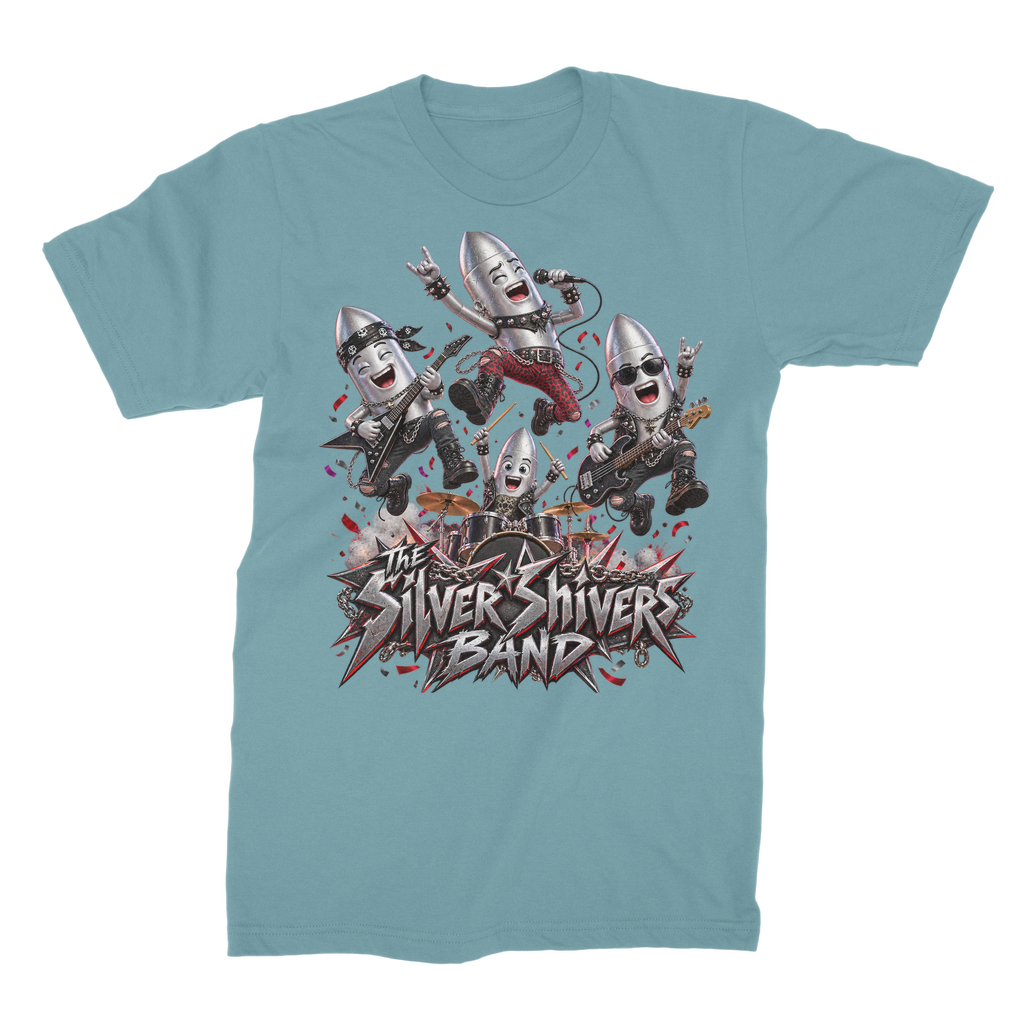The Silver Shivers Band Unisex Heavy Cotton T-Shirt