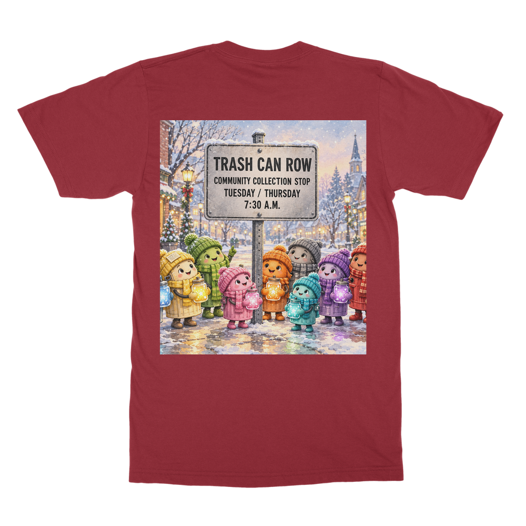 Trash Can Row – Classic Adult T-Shirt